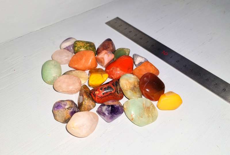 Collection of tumbled stones