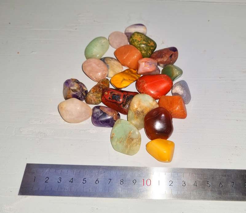 Collection of tumbled stones