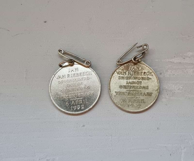 Two Medallions: Jan van Riebeeck Tricentenary