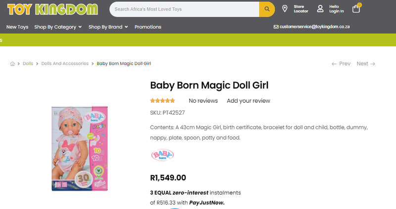 Baby Born Magic Doll