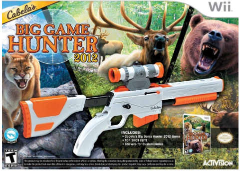Cabela's Big Game Hunter 2012 with TOP SHOT ELITE Nintendo Wii