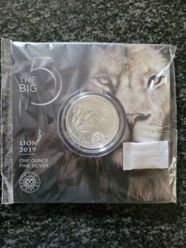 One ounce silver Lion 2019 coin