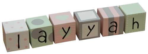 Wooden Alphabet Letter Blocks - Any Colours