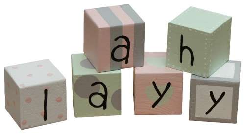 Wooden Alphabet Letter Blocks - Any Colours