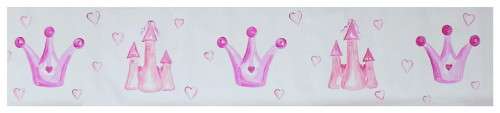 Custom (poloooo): 10+ m of Vinyl Princess Crown Border