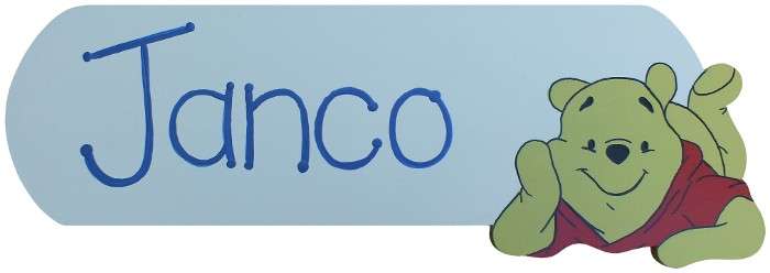 Personalised Name Plaque / Winnie the Pooh