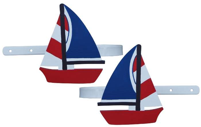 Nautical Sailing Boat Curtain Tiebacks