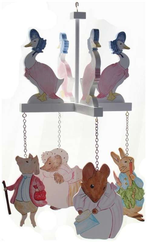 Wooden Beatrix Potter Mobile