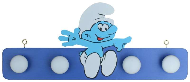 Smurf Clothes Hook (4 Knobs)