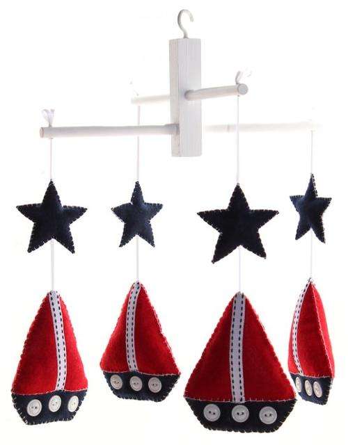 Nautical Lightweight Cot Mobile