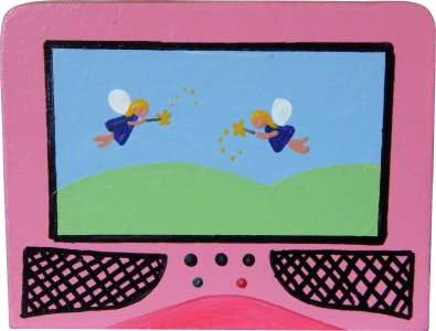Wooden Pink Barbie Plasma TV