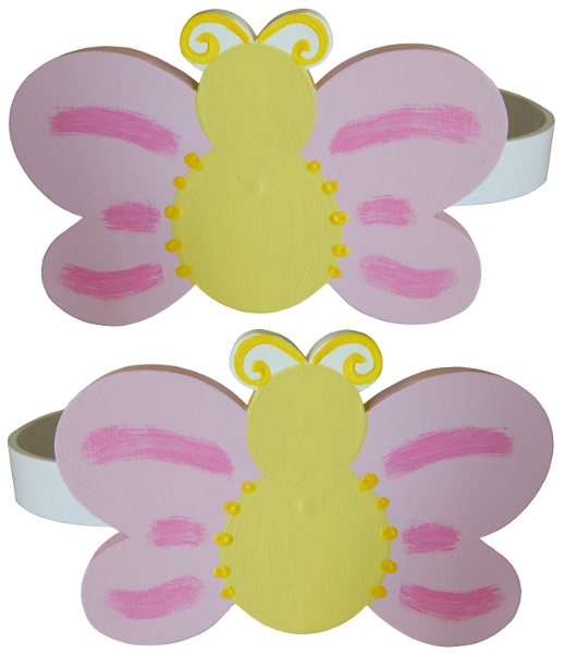 Pink Butterfly Curtain Tiebacks