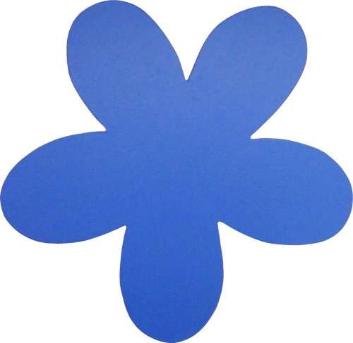 Bright Flower Cut-Out / Blue