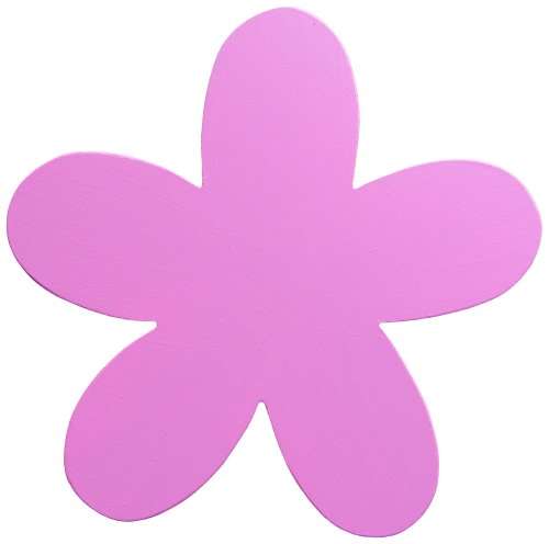 Bright Flower Cut-Out / Hot Pink