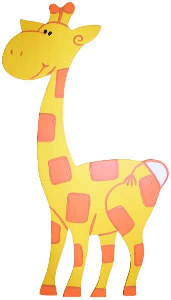 Wooden Giraffe Cut-Out