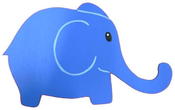 Wooden Elephant Cut-Out