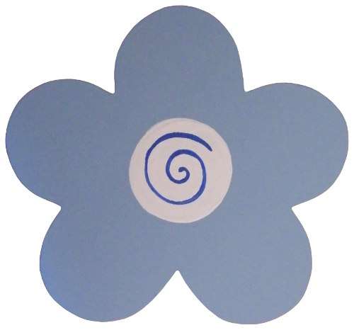 Pastel Flower Cut-Out / Blue