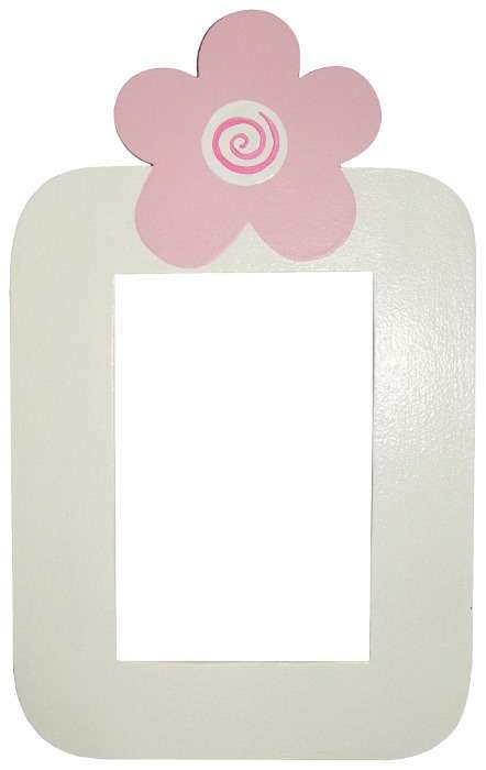 Flower Switch Frame / White & Pink