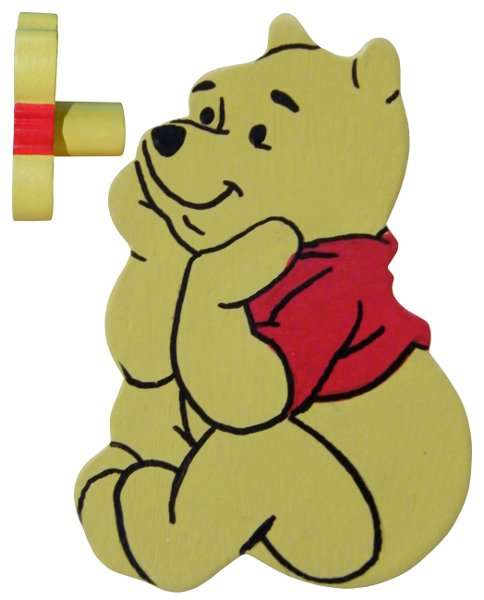 Winnie the Pooh Shaped Drawer Knob / Left