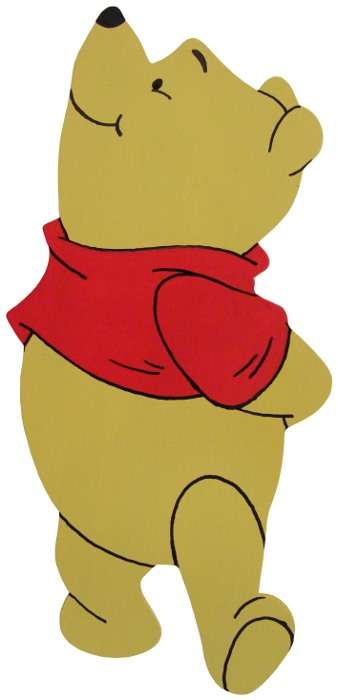 Winnie Looking Up Cut-Out