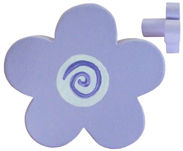Pastel Purple Flower Shaped Drawer Knob