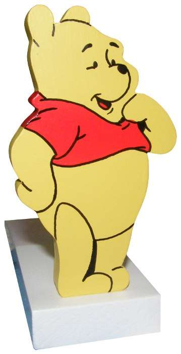 Wooden Winnie the Pooh Doorstop