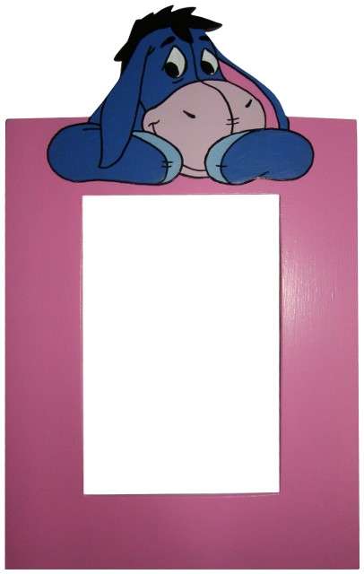 Wooden Eeyore Switch Frame / Pink