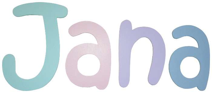 Lovely Personalised Wooden Letters - Kristen Font