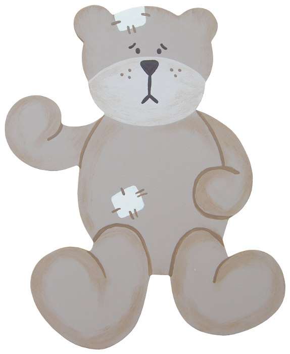 Byron Bear Waving Cut-Out / Medium