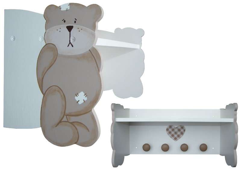 Byron Bear Shelf with Knobs