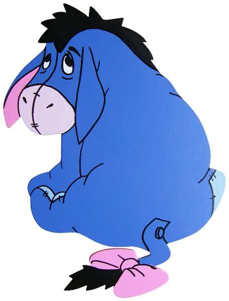 Eeyore Looking Back Cut-Out
