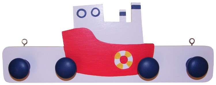Ship Clothes Hook (4 Knobs)