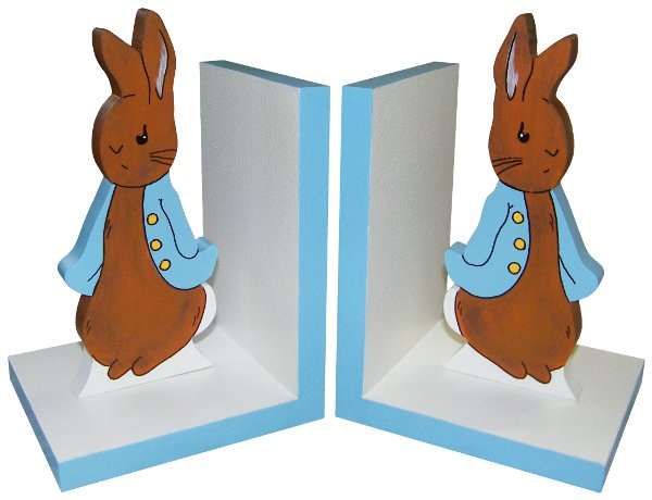 Wooden Peter Rabbit Bookends