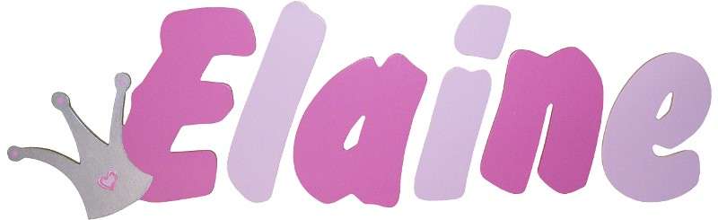 Pink Princess Crown Wooden Alphabet Letters