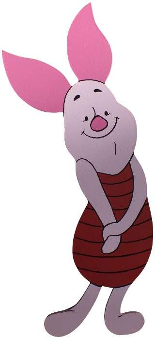 Piglet Shy Cut-Out