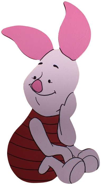 Piglet Sitting Cut-Out