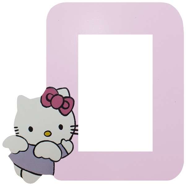 Wooden Hello Kitty Switch Frame / Pink