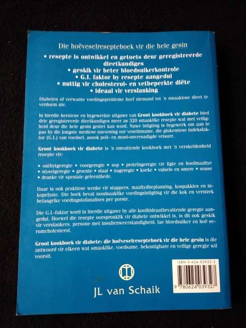 Groot Kookboek vir Diabete