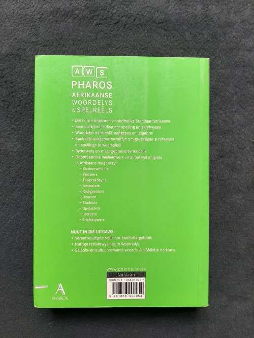 Pharos - Afrikaanse Woordelys en Spelreels