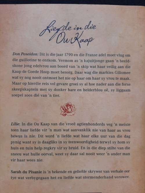 Liefde in die Ou Kaap - Sarah du Pisanie