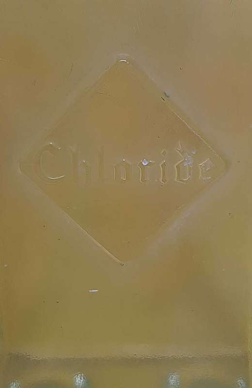 Vintage Glass Battery Case. Highly Unusual- Heavy and Large