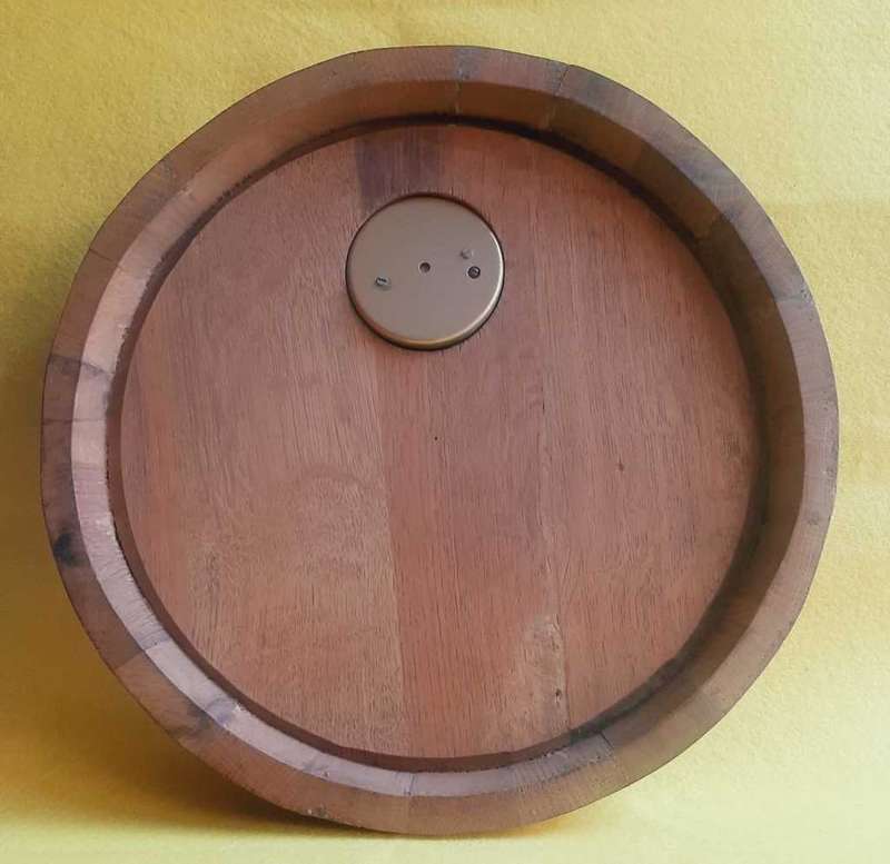 Barometer set in original Viceroy oak barrel top.