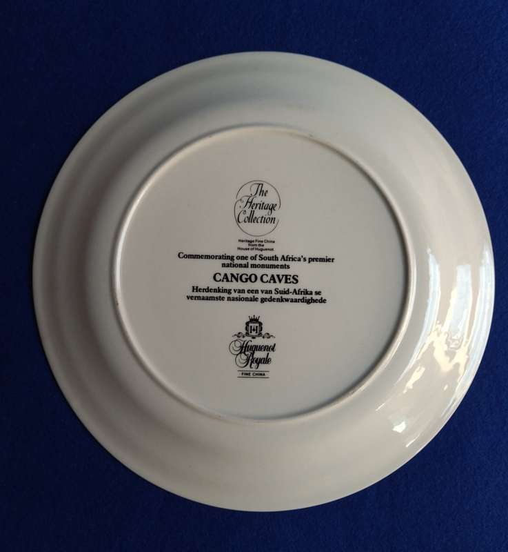 Cango Caves collectable plate - Heratige Collection -Huguenot Royale Fine China
