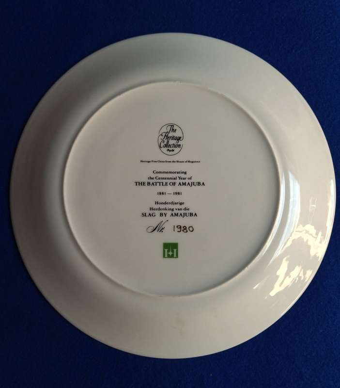 The Battle of Amajuba  collectable plate - Heratige Collection -Huguenot Royale Fine China