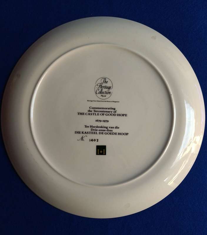 The Castle of Good Hope  collectable plate - Heratige Collection -Huguenote Royale Fine China