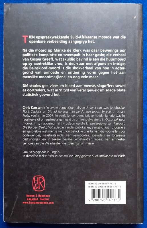 Opspraak deur Moord - Chris Karsten