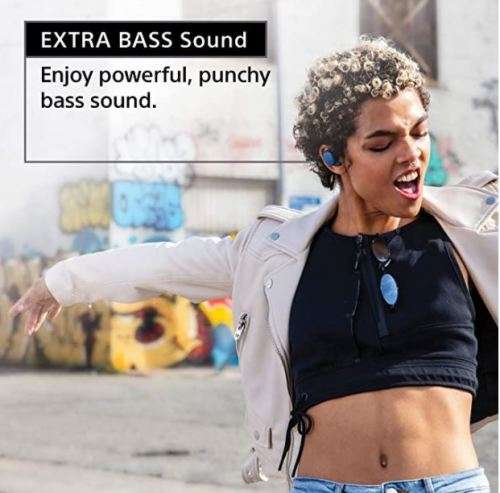 Sony WFXB700/B Bluetooth True Wireless In-Ear Headphones with Extra Bass (Blue)