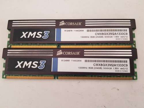 8GB RAM - Corsair XMS3 DDR3 1333mhz Desktop