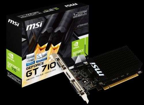 NVIDIA MSI *****GT-710***** 1GB Silent PCI-E Graphics Card