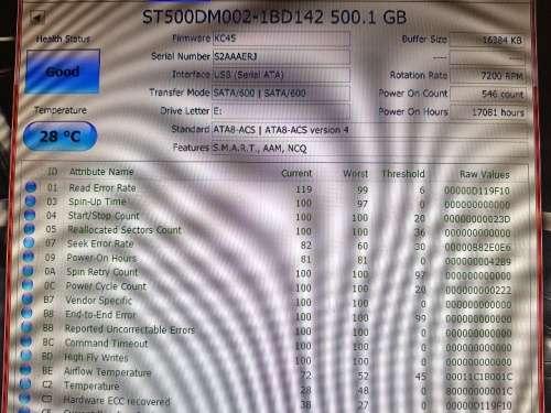 500GB Seagate Barracuda Hard Drive 3.5"
